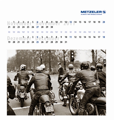 Metzeler bringt Classic-Kalender „Café Racer“ heraus - 2ri.de